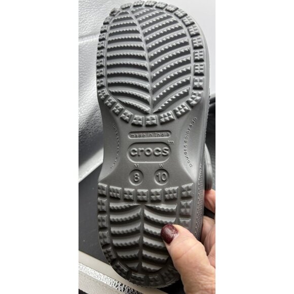 Crocs Unisex Adult Classic Slip-On Light Clogs With Heel Strap Mens 8 Womens 10 - Picture 4 of 5